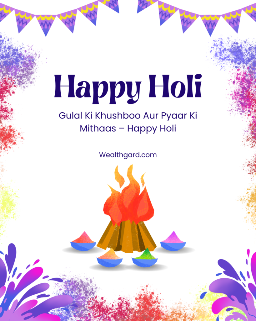 Gulab ki khushbu aur pyar ki mithaas ke saath Happy Holi 2026 image download