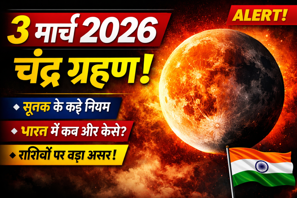 3 मार्च 2026 चंद्र ग्रहण भारत समय और सूतक काल