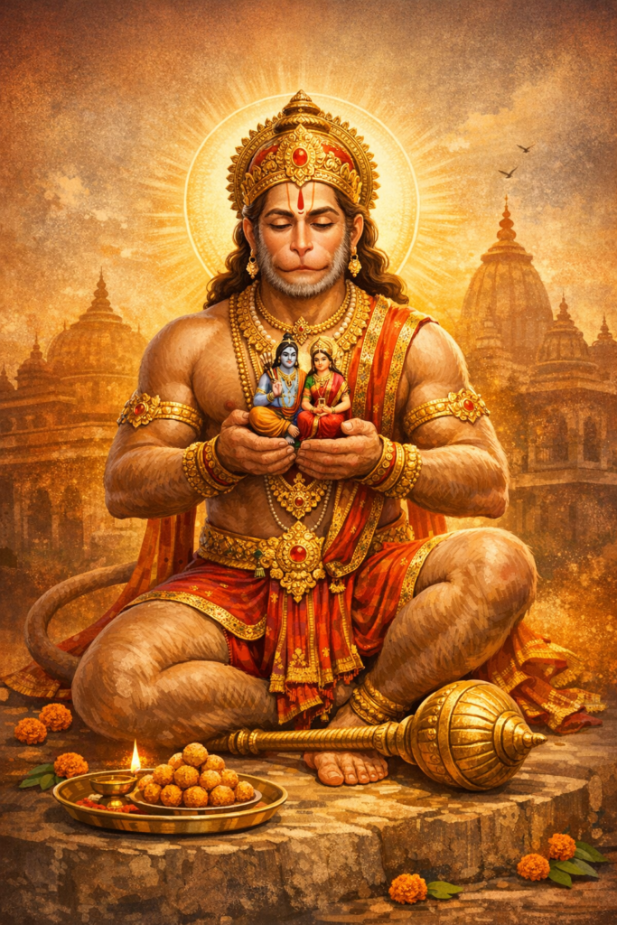 Hanuman Jayanti 2026 Wishes image with Lord Hanuman