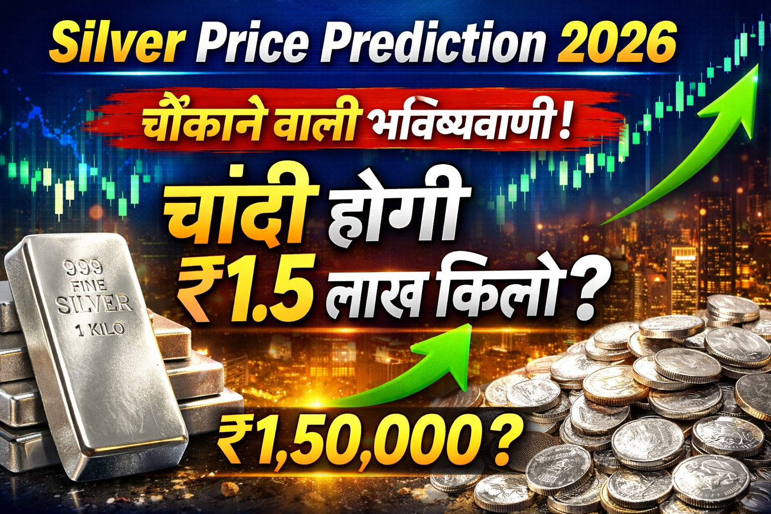 Silver Price Prediction 2026 क्या चांदी ₹1.5 लाख किलो पहुंचेगी एक्सपर्ट की चौंकाने वाली भविष्यवाणी